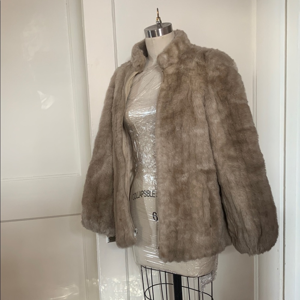 Women's mink Fur Jacket - Cream